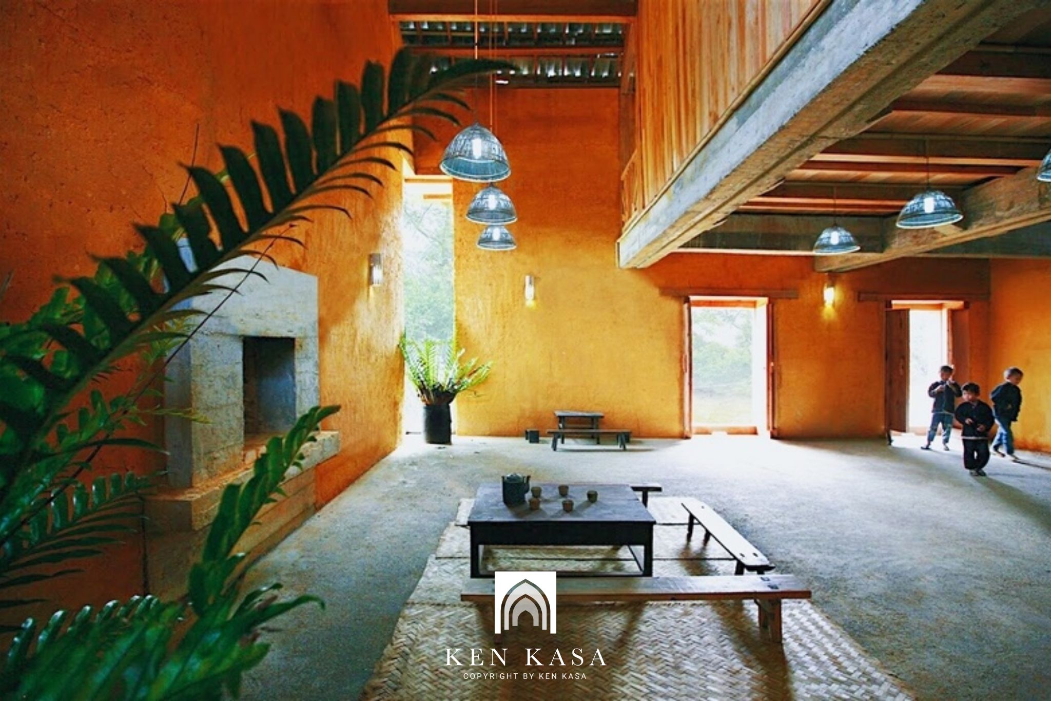 &aacute;nh s&aacute;ng trong thiết kế nội thất homestay bản sắc d&acirc;n tộc